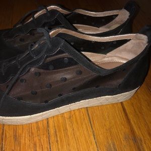 Beautifeel Mesh and Suede Polka Dot Sneakers